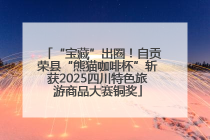 “宝藏”出圈！自贡荣县“熊猫咖啡杯”斩获2025四川特色旅游商品大赛铜奖