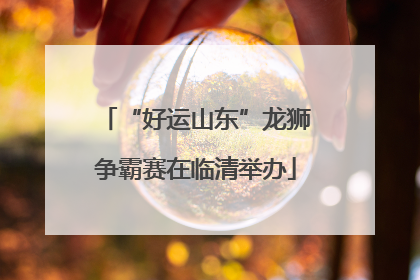“好运山东”龙狮争霸赛在临清举办
