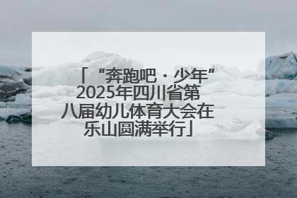“奔跑吧・少年”2025年四川省第八届幼儿体育大会在乐山圆满举行