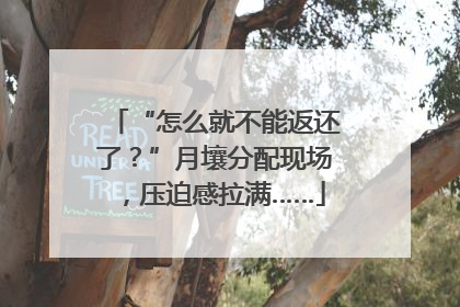 “怎么就不能返还了？”月壤分配现场，压迫感拉满……