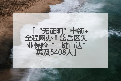 “无证明”申领+全程网办！岱岳区失业保险“一键直达”惠及5408人