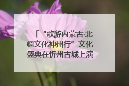 “歌游内蒙古·北疆文化神州行”文化盛典在忻州古城上演——蒙晋文化交融共谱文旅融合新篇
