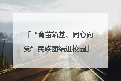 “育苗筑基、同心向党”民族团结进校园
