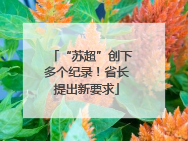 “苏超”创下多个纪录！省长提出新要求