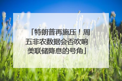 特朗普再施压！周五非农数据会否吹响美联储降息的号角