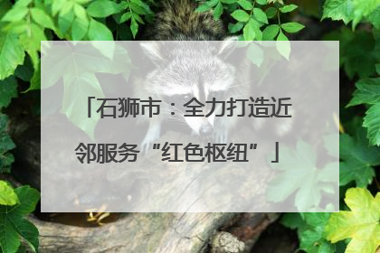 石狮市：全力打造近邻服务“红色枢纽”