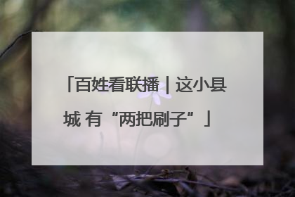 百姓看联播｜这小县城 有“两把刷子”