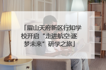 眉山天府新区行知学校开启“走进航空·逐梦未来”研学之旅