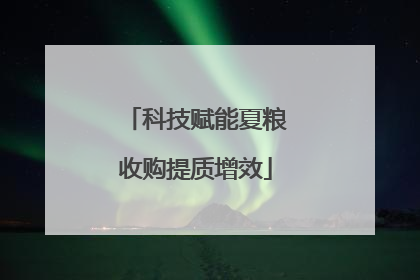 科技赋能夏粮收购提质增效