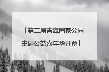 第二届青海国家公园主题公益嘉年华开幕