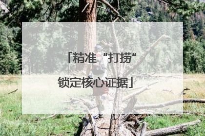 精准“打捞”锁定核心证据