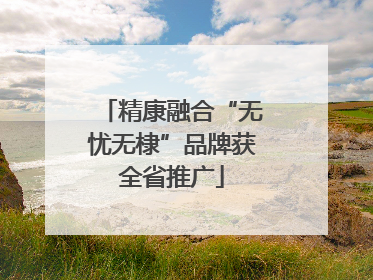 精康融合“无忧无棣”品牌获全省推广
