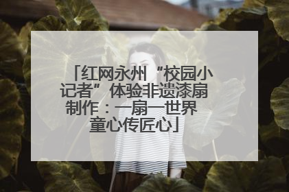 红网永州“校园小记者”体验非遗漆扇制作：一扇一世界 童心传匠心