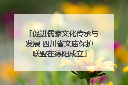 促进儒家文化传承与发展 四川省文庙保护联盟在德阳成立