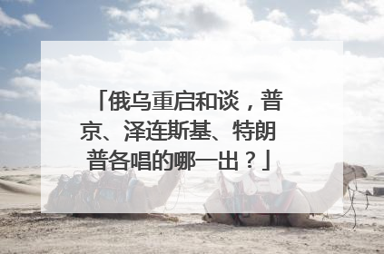 俄乌重启和谈，普京、泽连斯基、特朗普各唱的哪一出？