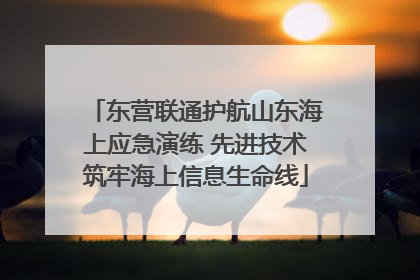 东营联通护航山东海上应急演练 先进技术筑牢海上信息生命线