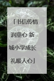 书信传情润童心 新城小学成长礼暖人心