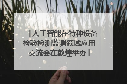 人工智能在特种设备检验检测监测领域应用交流会在敦煌举办