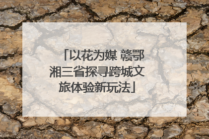 以花为媒 赣鄂湘三省探寻跨城文旅体验新玩法