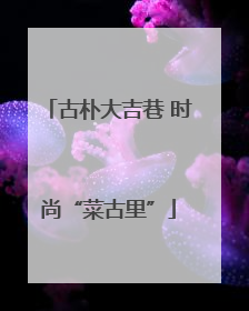 古朴大吉巷 时尚“菜古里”