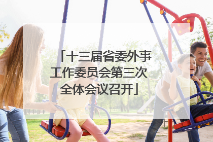 十三届省委外事工作委员会第三次全体会议召开