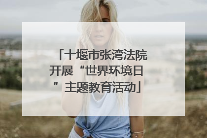 十堰市张湾法院开展“世界环境日”主题教育活动