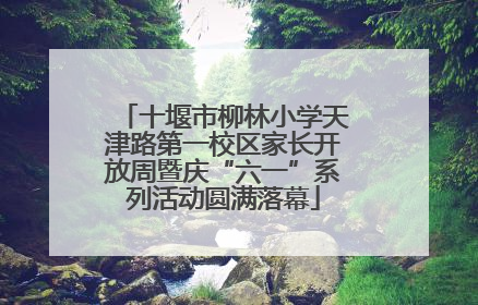 十堰市柳林小学天津路第一校区家长开放周暨庆“六一”系列活动圆满落幕