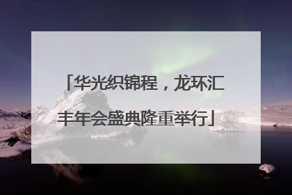 华光织锦程，龙环汇丰年会盛典隆重举行
