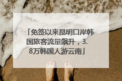 免签以来昆明口岸韩国旅客流量飙升，3.8万韩国人游云南