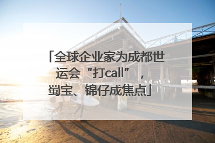 全球企业家为成都世运会“打call”，蜀宝、锦仔成焦点