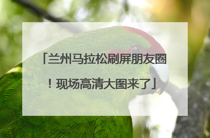兰州马拉松刷屏朋友圈！现场高清大图来了