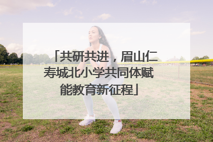 共研共进，眉山仁寿城北小学共同体赋能教育新征程