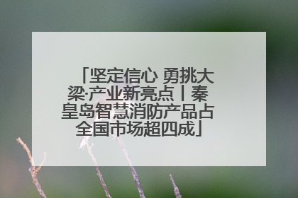 坚定信心 勇挑大梁·产业新亮点丨秦皇岛智慧消防产品占全国市场超四成