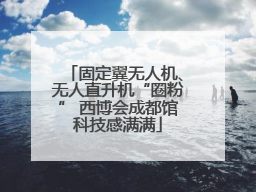 固定翼无人机、无人直升机“圈粉” 西博会成都馆科技感满满