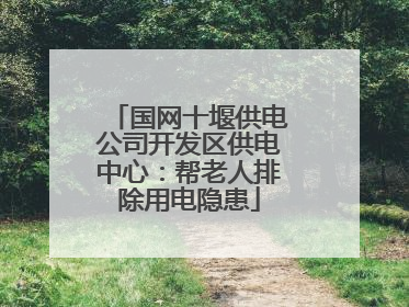 国网十堰供电公司开发区供电中心：帮老人排除用电隐患