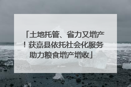 土地托管、省力又增产！获嘉县依托社会化服务助力粮食增产增收