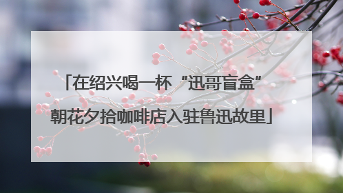 在绍兴喝一杯“迅哥盲盒” 朝花夕拾咖啡店入驻鲁迅故里