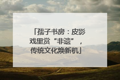 孺子书房：皮影戏里赏“非遗”，传统文化焕新机