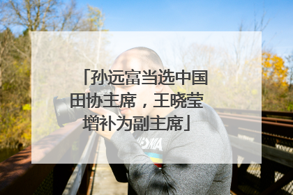 孙远富当选中国田协主席，王晓莹增补为副主席