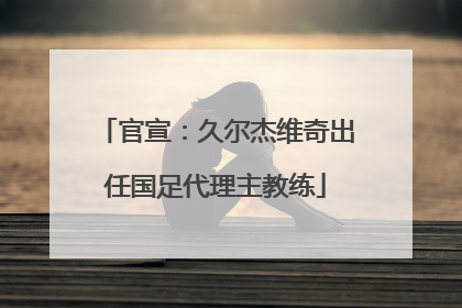 官宣：久尔杰维奇出任国足代理主教练