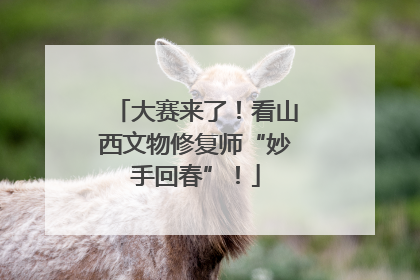 大赛来了！看山西文物修复师“妙手回春”！
