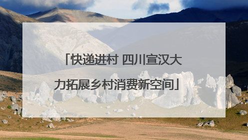 快递进村 四川宣汉大力拓展乡村消费新空间