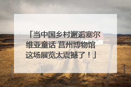 当中国乡村邂逅塞尔维亚童话 莒州博物馆这场展览太震撼了！