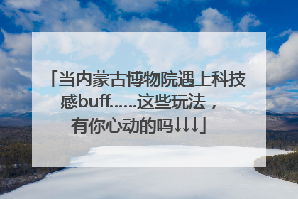 当内蒙古博物院遇上科技感buff……这些玩法，有你心动的吗↓↓↓