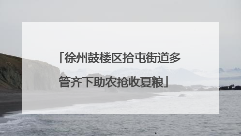 徐州鼓楼区拾屯街道多管齐下助农抢收夏粮