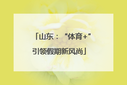 山东：“体育+”引领假期新风尚