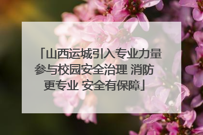 山西运城引入专业力量参与校园安全治理 消防更专业 安全有保障