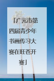 广元市第四届青少年书画传习大赛在旺苍开赛