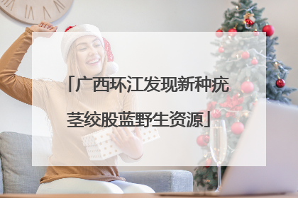 广西环江发现新种疣茎绞股蓝野生资源