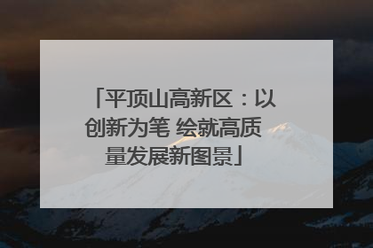 平顶山高新区：以创新为笔 绘就高质量发展新图景